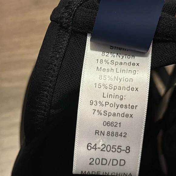 NWT Gabi fresh collab 2 piece swimsuit Black White Checkered Bikini Set 20 D/DD - Picture 6 of 9